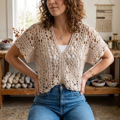 Coastal lace crochet pattern