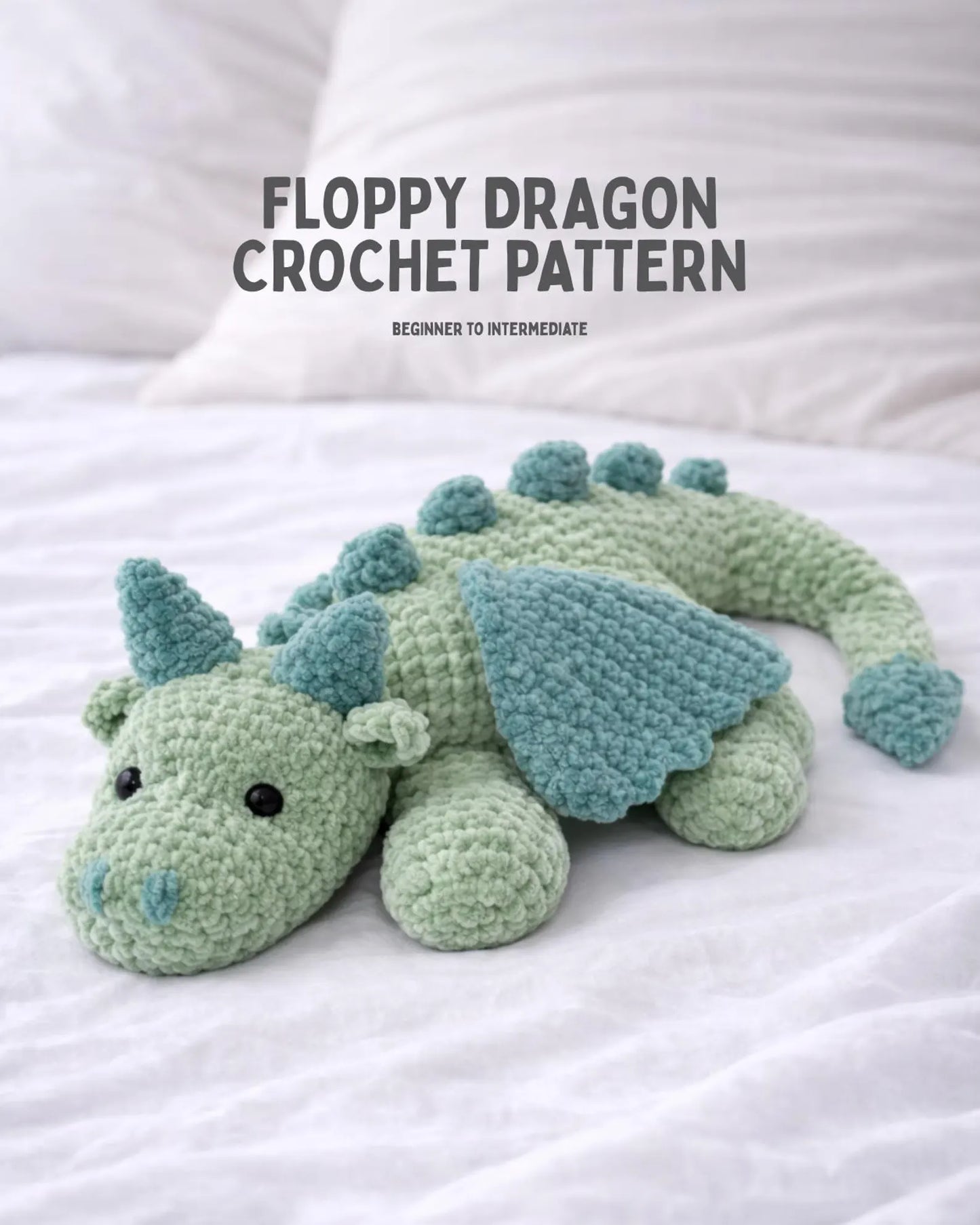 Crochet Floppy Dragon Plushy