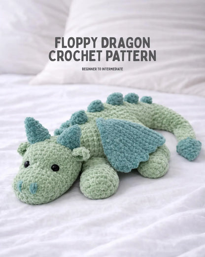 Crochet Floppy Dragon Plushy