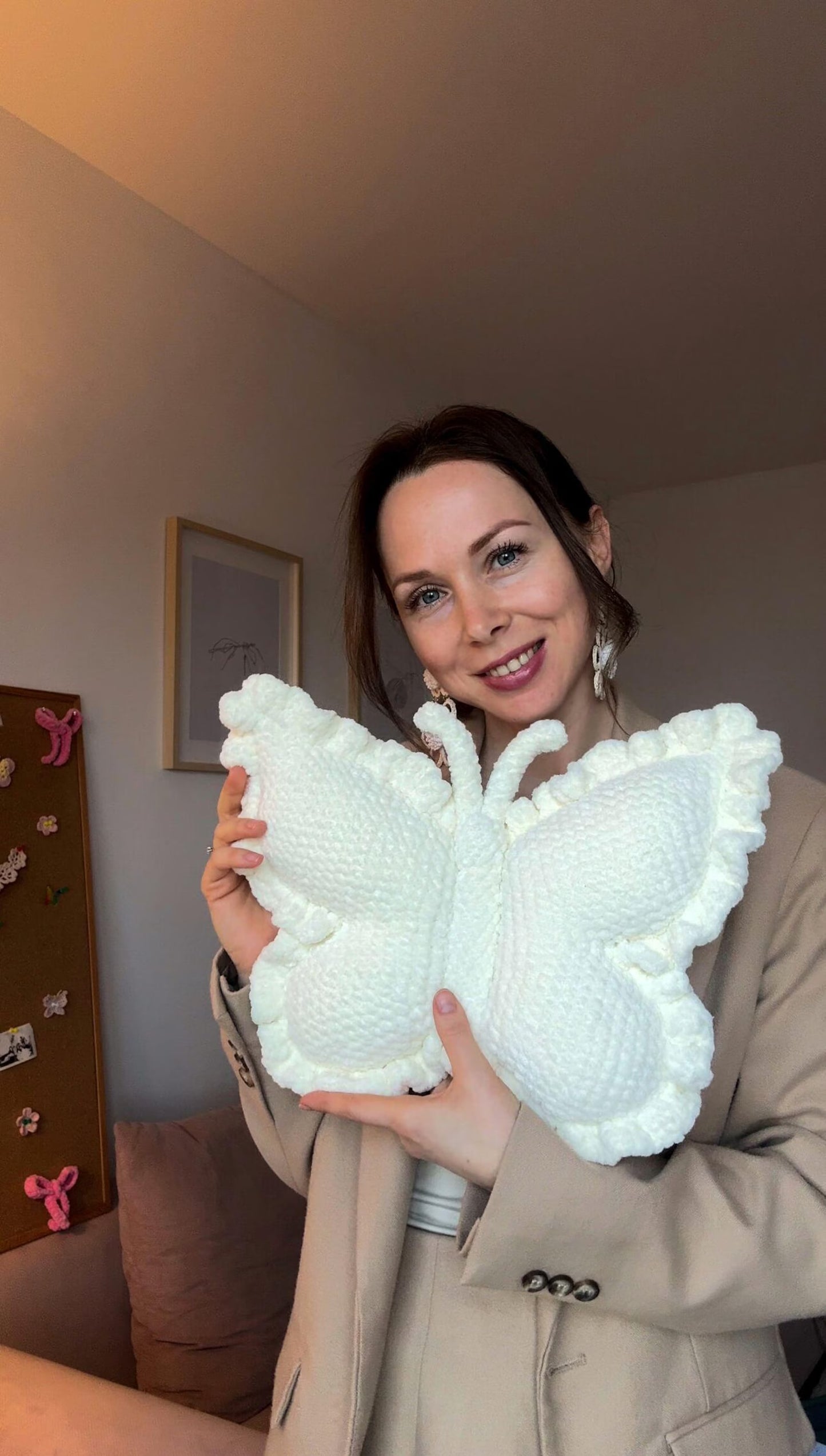 Crochet Butterfly Pillow Pattern