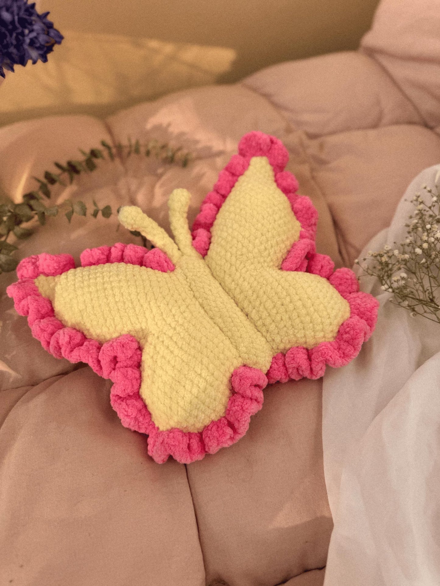 Crochet Butterfly Pillow Pattern