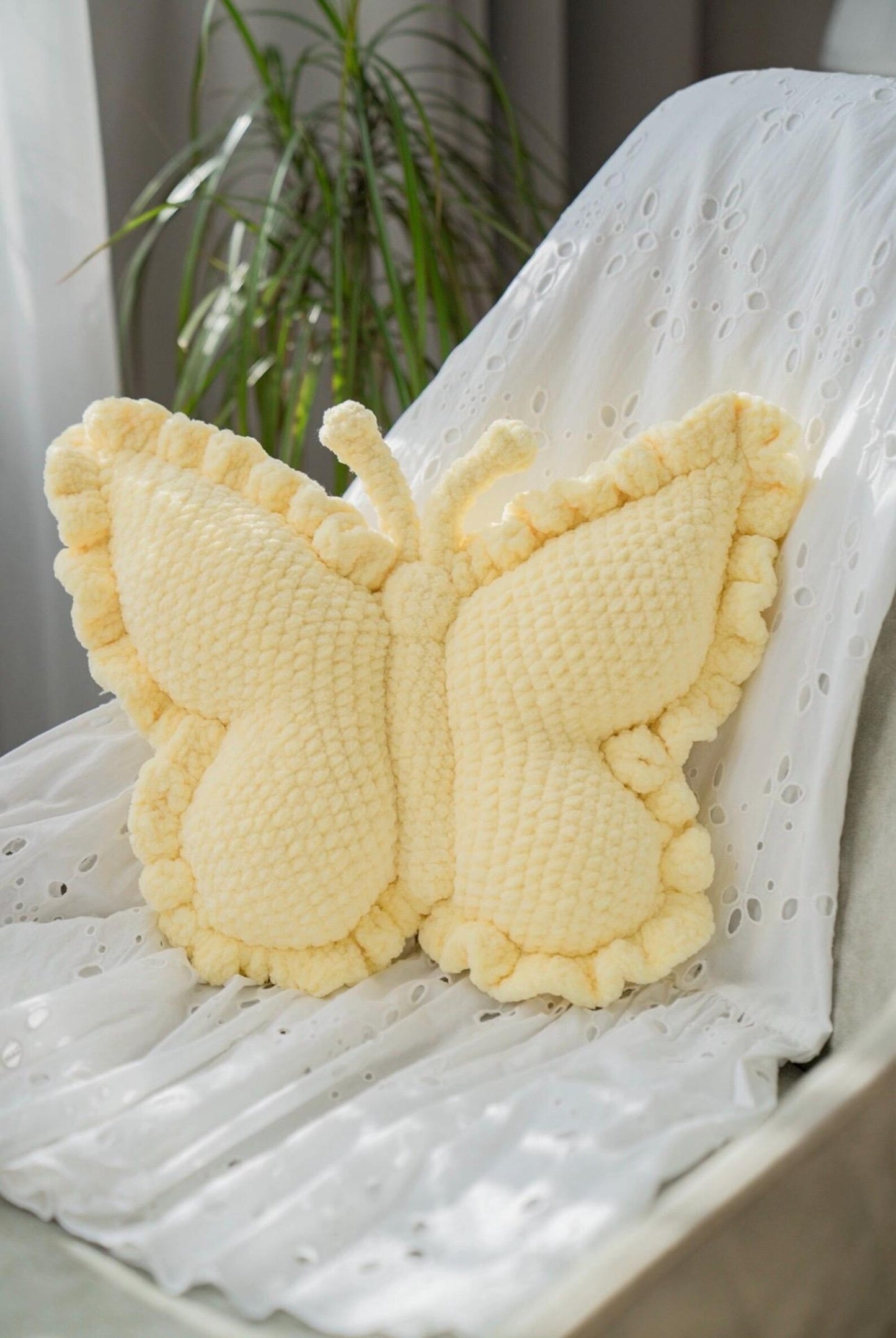 Crochet Butterfly Pillow Pattern