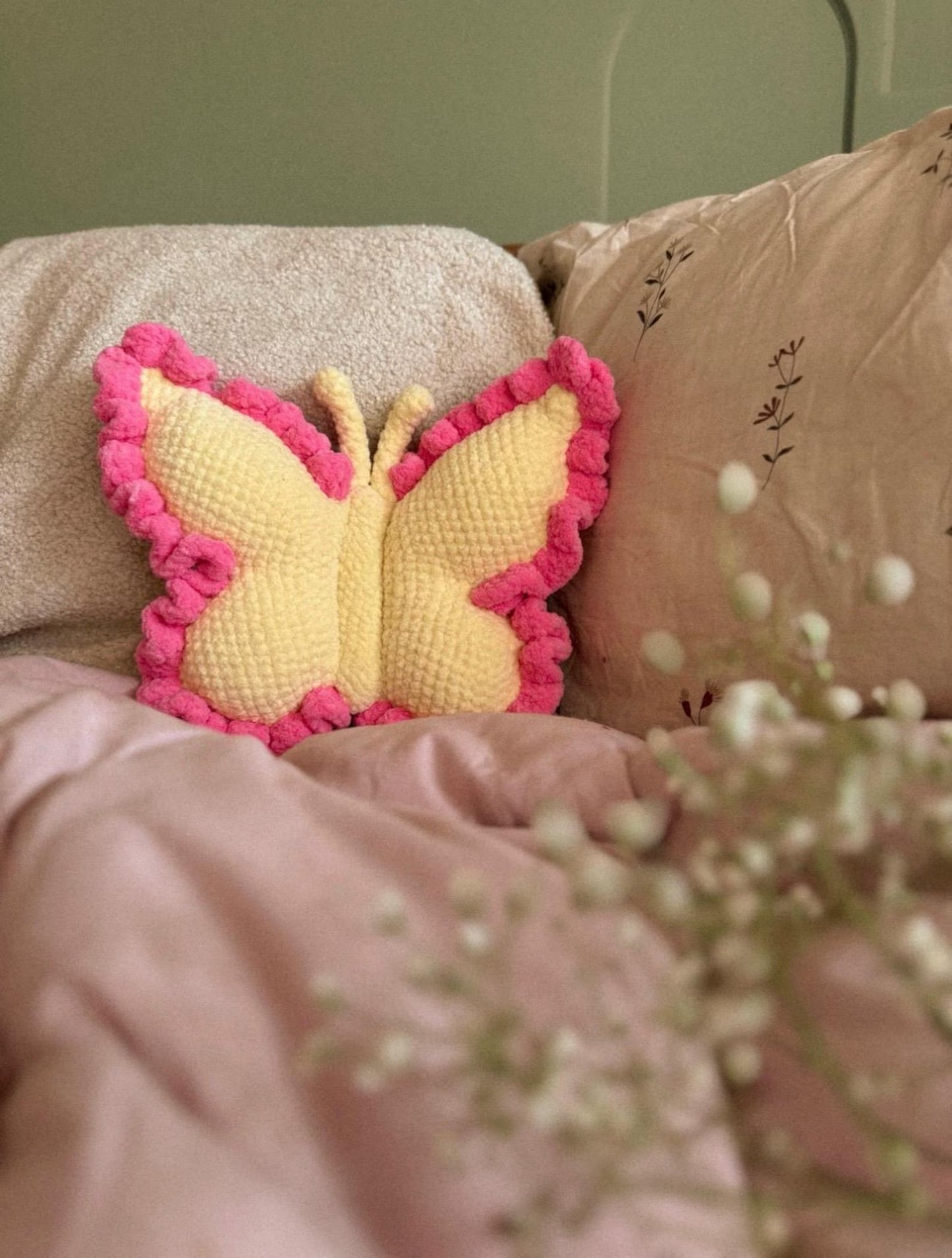 Crochet Butterfly Pillow Pattern