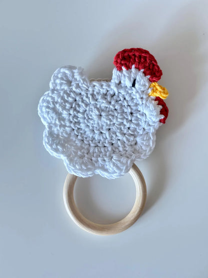 Chicken towel holder pattern pdf with photos + video tutorial