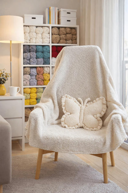 Crochet Butterfly Pillow Pattern
