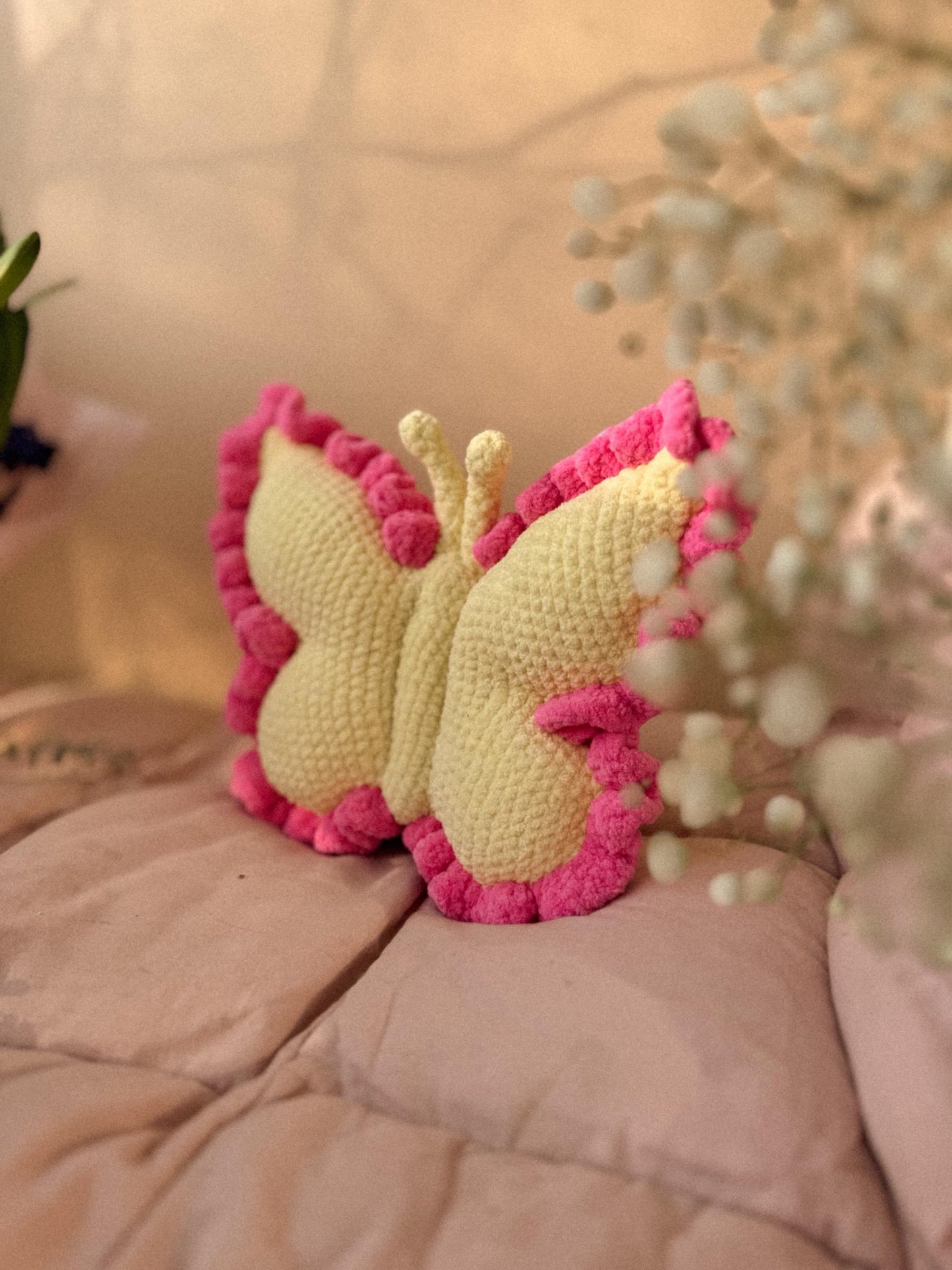 Crochet Butterfly Pillow Pattern
