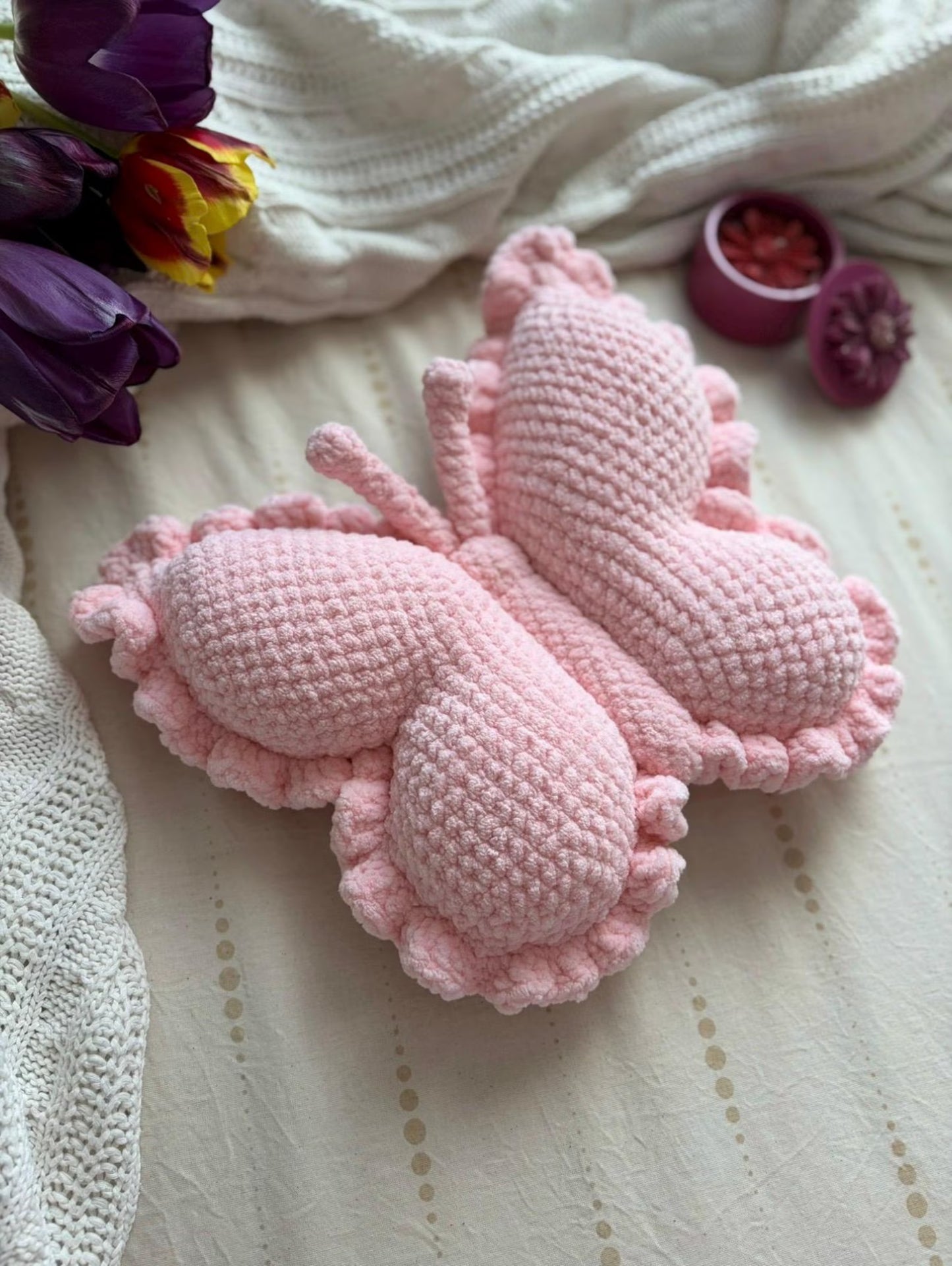Crochet Butterfly Pillow Pattern