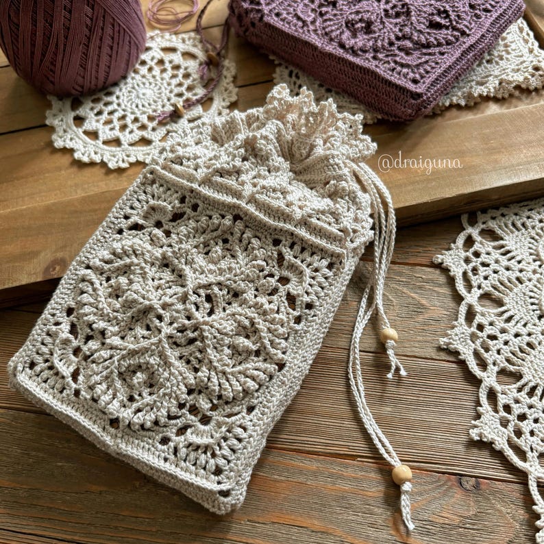 Elemyst Pouch Crochet Pattern (English Only), Digital Download, PDF