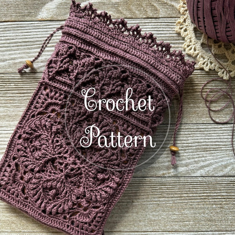 Elemyst Pouch Crochet Pattern (English Only), Digital Download, PDF