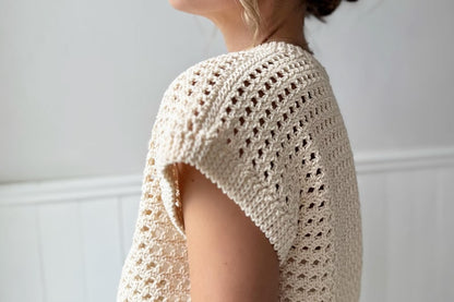 Crochet Pattern - Wren Rattan Crochet Top by Lakeside Loops
