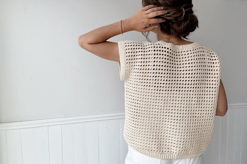 Crochet Pattern - Wren Rattan Crochet Top by Lakeside Loops